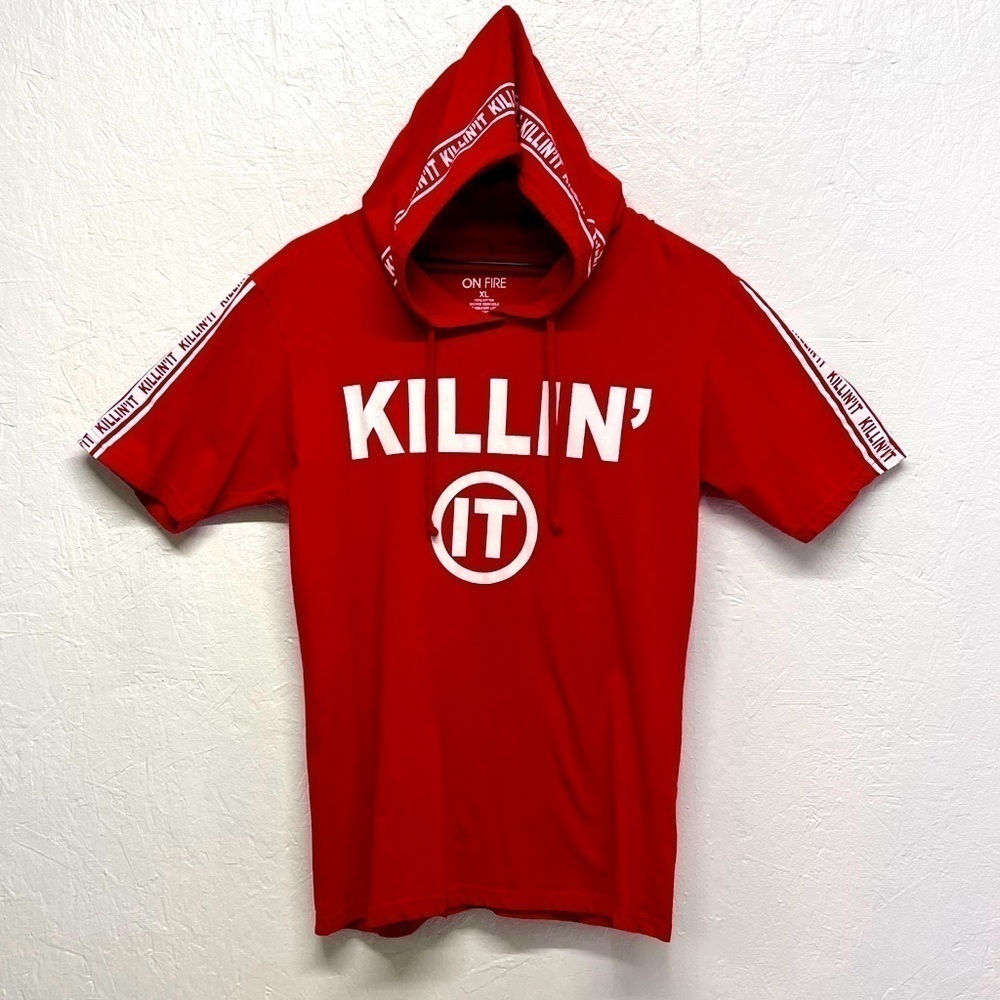 UNISEX Hooded Junior T-Shirt ‘KILLIN’ IT’ - XL